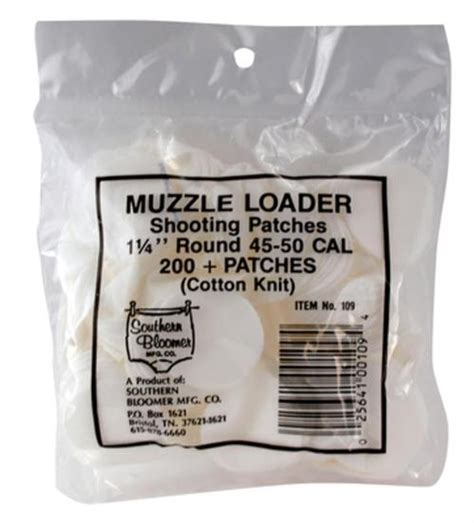 39 cal. . 015 muzzleloader patches